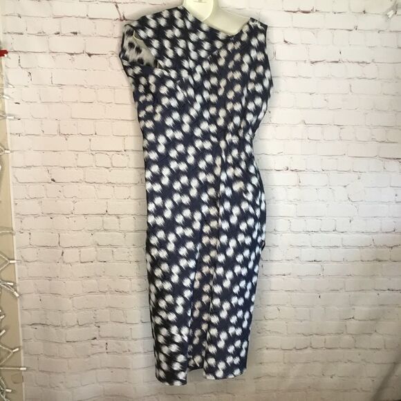 NWOT Zero Maria Cornejo Assymetric Design Blue Dress Size 4. - Picture 10 of 14